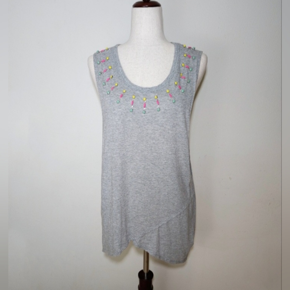 Victorias Secret Relaxed Fit Beaded Tank Top Size Large